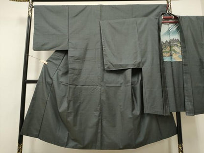 平和屋着物●男性 本場大島紬 アンサンブル 100亀甲 総詰め 正絹 逸品 CAAR7828hy