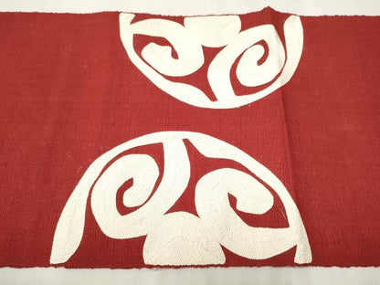 平和屋着物●本場結城紬　重要無形文化財　八寸名古屋帯　吉祥文　正絹　逸品　CAAR7917hy