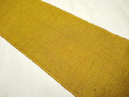 平和屋着物●本場黄八丈　半幅帯　霞文　正絹　逸品　CAAR7919hy