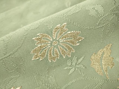 平和屋着物●八寸名古屋帯　綴れ　花唐草文　金糸　正絹　逸品　CAAR7936hy