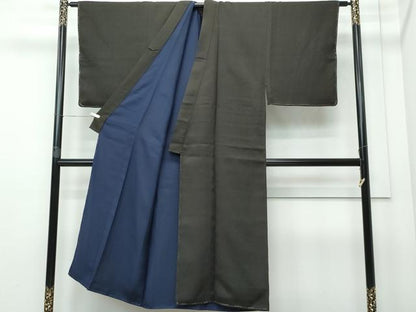 平和屋着物●男性　お召　霞文　正絹　逸品　未使用　CAAR8004vf
