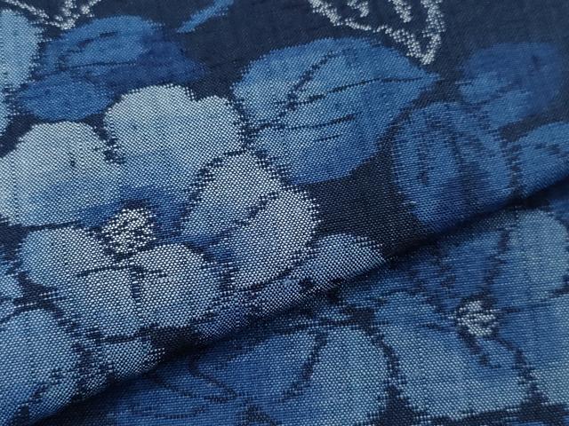 平和屋着物●上質な紬　枝花文　正絹　逸品　未使用　CAAR8016vf