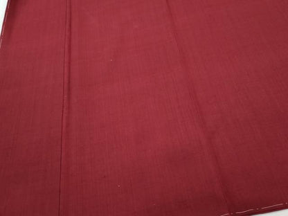 平和屋着物●結城紬　色無地　葡萄色　正絹　逸品　CAAR8024vf