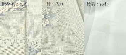 平和屋着物●本場大島紬　9マルキ　霞吉祥花鳥文　正絹　逸品　CAAR8047vf