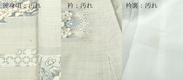 平和屋着物●本場大島紬　9マルキ　霞吉祥花鳥文　正絹　逸品　CAAR8047vf