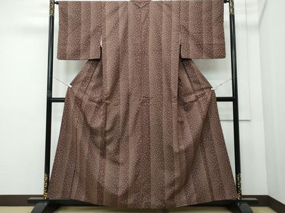 平和屋着物●上質な紬 舞桜 正絹 逸品 CAAR8051vf