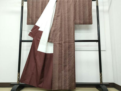 平和屋着物●上質な紬 舞桜 正絹 逸品 CAAR8051vf