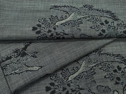平和屋着物●本場大島紬　9マルキ　飛鳥草木文　正絹　逸品　CAAR8082vf
