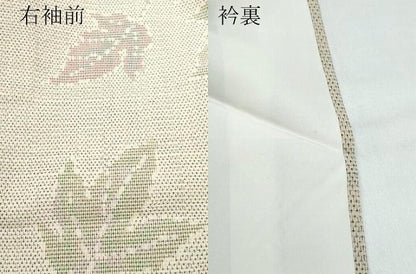 平和屋着物●本塩沢　楓文　正絹　逸品　CAAR8094vf