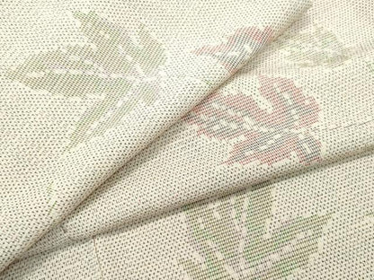 平和屋着物●本塩沢　楓文　正絹　逸品　CAAR8094vf