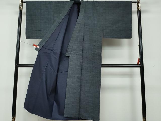 平和屋着物●男性　紬　アンサンブル　霞文　正絹　逸品　CAAR8112vf