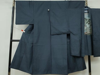 平和屋着物●男性 本場大島紬 アンサンブル 100亀甲 総詰め 正絹 逸品 CAAR8118vf