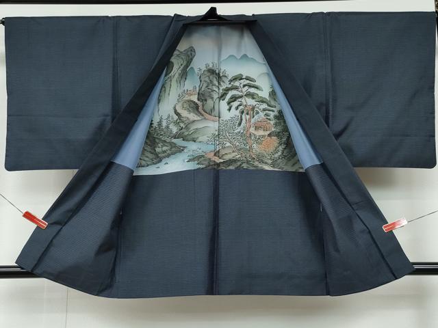 平和屋着物●男性 本場大島紬 アンサンブル 100亀甲 総詰め 正絹 逸品 CAAR8118vf