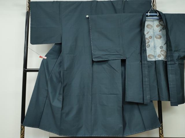 平和屋着物●男性 本場大島紬 アンサンブル 亀甲柄 正絹 逸品 CAAR8119vf