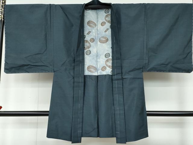 平和屋着物●男性 本場大島紬 アンサンブル 亀甲柄 正絹 逸品 CAAR8119vf