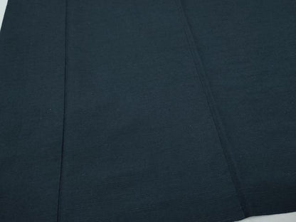 平和屋着物●男性 紬 アンサンブル 藍鉄色 正絹 逸品 CAAR8123vf