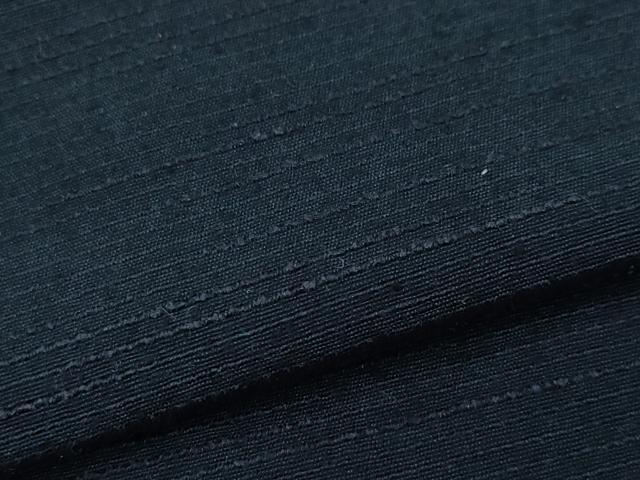 平和屋着物●男性 紬 アンサンブル 藍鉄色 正絹 逸品 CAAR8123vf