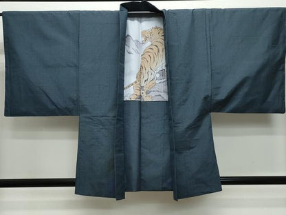 平和屋着物●男性 本場大島紬 アンサンブル 吉祥文 正絹 逸品 CAAR8131vf