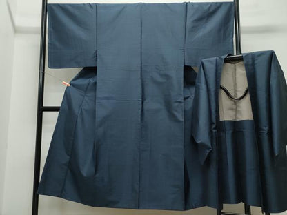平和屋着物●男性 本場大島紬 アンサンブル 亀甲柄 正絹 逸品 CAAR8133vf