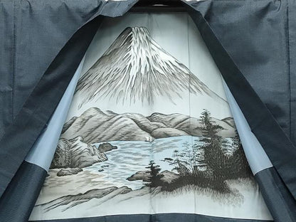 平和屋着物●男性 本場大島紬 アンサンブル 120亀甲 総詰め 正絹 逸品 CAAR8134vf