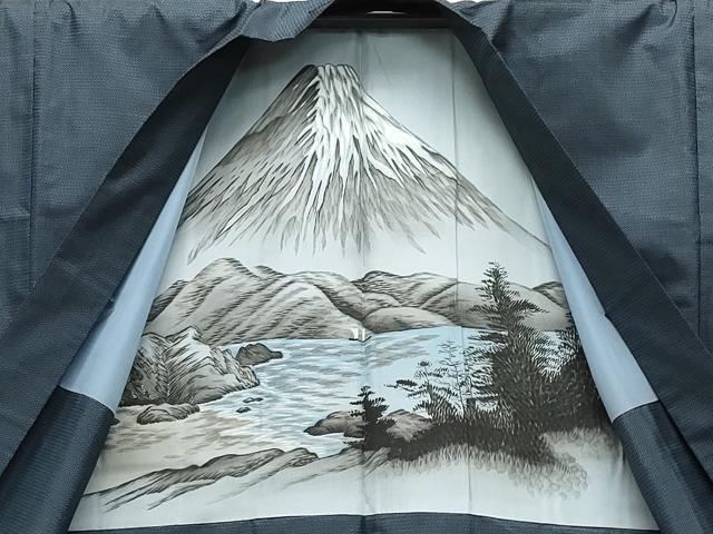 平和屋着物●男性 本場大島紬 アンサンブル 120亀甲 総詰め 正絹 逸品 CAAR8134vf