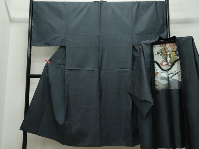 平和屋着物●男性 本場大島紬 アンサンブル 80亀甲 総詰め 正絹 逸品 CAAR8135vf