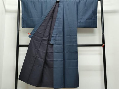 平和屋着物●男性　お召　アンサンブル　100亀甲　正絹　逸品　CAAR8136vf