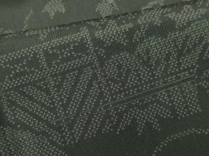 平和屋着物●訪問着 紬地 風景草花文 三越扱い 正絹 逸品 CAAR8149vf