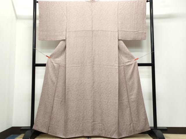 平和屋着物●上質な小紋　舞葉文　ほていや扱い　正絹　逸品　CAAR8150vf 平和屋着物○上質な小紋 舞葉文 ほていや扱い 正絹 逸品 CAAR8150vf