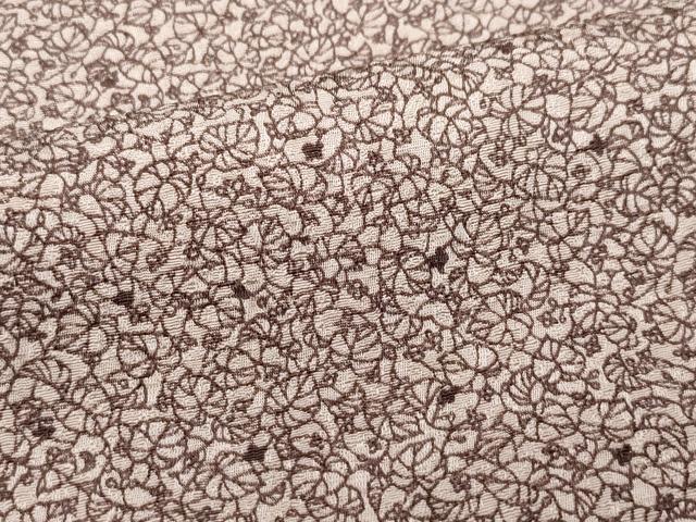 平和屋着物●上質な小紋　舞葉文　ほていや扱い　正絹　逸品　CAAR8150vf 平和屋着物○上質な小紋 舞葉文 ほていや扱い 正絹 逸品 CAAR8150vf