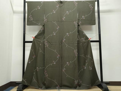 平和屋着物●上質な小紋 瓢箪 正絹 逸品 未使用 CAAR8151vf