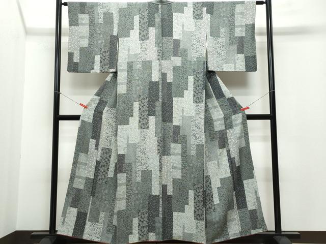 平和屋着物○上質な小紋 吉祥花文 正絹 逸品 CAAR8161vf