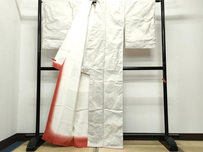 平和屋着物●本場大島紬　白大島　160亀甲　吉祥文　高島屋扱い　正絹　逸品　CAAR8191vf