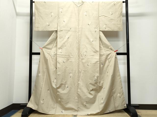 平和屋着物●上質な紬　成り物　瓢箪　正絹　逸品　CAAR8192vf