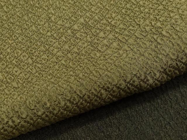 平和屋着物●訪問着　絞り　道長亀甲文　正絹　逸品　CAAR8207vf