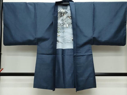 平和屋着物●男性　本場大島紬　アンサンブル　100亀甲　総詰め　正絹　逸品　CAAR8217vf