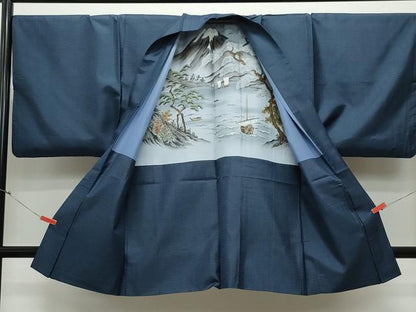 平和屋着物●男性　本場大島紬　アンサンブル　100亀甲　総詰め　正絹　逸品　CAAR8217vf
