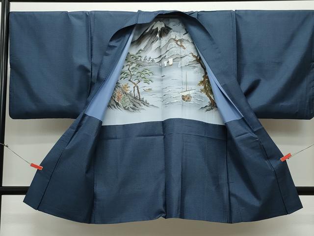 平和屋着物●男性　本場大島紬　アンサンブル　100亀甲　総詰め　正絹　逸品　CAAR8217vf