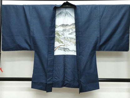 平和屋着物●男性 紬 アンサンブル 100亀甲 正絹 逸品 CAAR8227vf