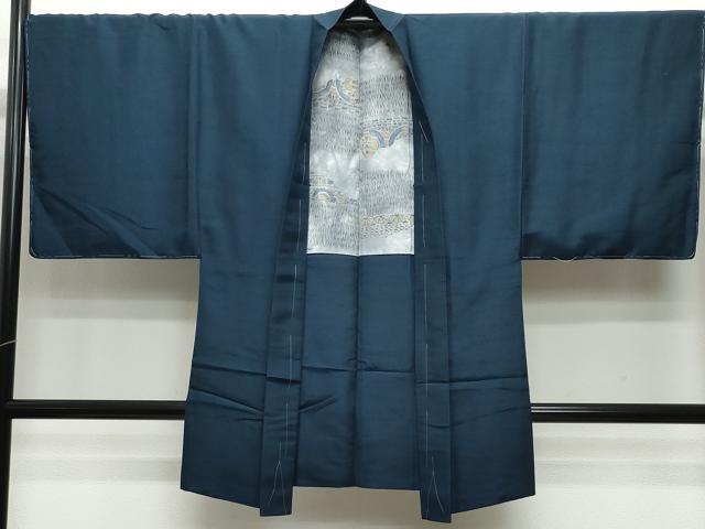 平和屋着物●男性 紬 アンサンブル 褐返色 正絹 逸品 未使用 CAAR8229vf