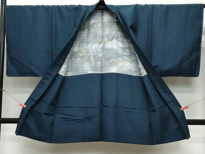 平和屋着物●男性 紬 アンサンブル 褐返色 正絹 逸品 未使用 CAAR8229vf