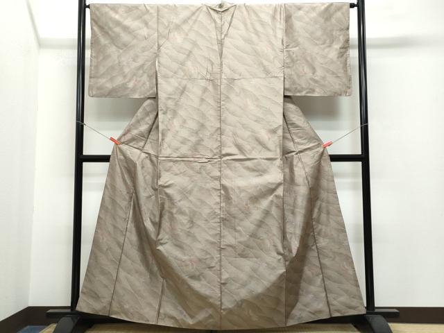 平和屋着物●本場大島紬 草花文 正絹 逸品 CAAR8245vf