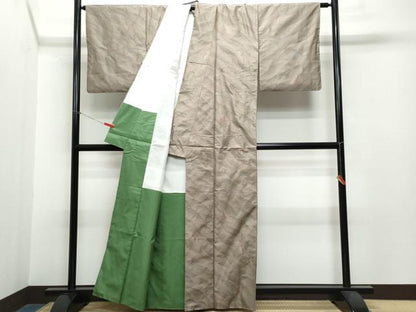 平和屋着物●本場大島紬 草花文 正絹 逸品 CAAR8245vf