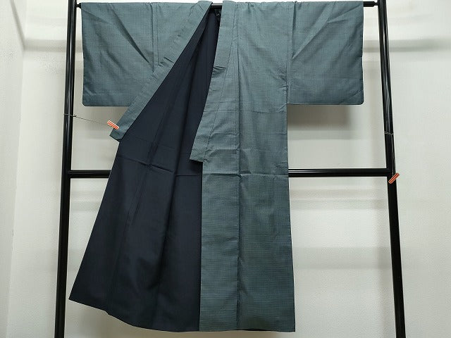 平和屋着物●男性　本場大島紬　アンサンブル　100亀甲　総詰め　証紙付き　正絹　逸品　CAAR8290vf