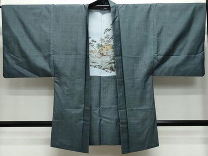 平和屋着物●男性　本場大島紬　アンサンブル　100亀甲　総詰め　証紙付き　正絹　逸品　CAAR8290vf