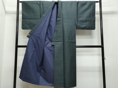平和屋着物●男性 紬 アンサンブル 亀甲柄 正絹 逸品 CAAR8295vf