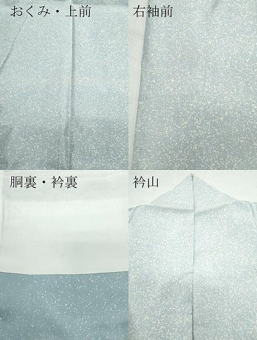 平和屋着物●訪問着 本場染大島紬 草花シルエット 正絹 逸品 CAAR8310vf