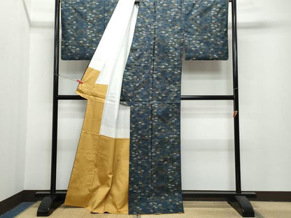 平和屋着物●本場大島紬 7マルキ 笹 正絹 逸品 CAAR8330vf