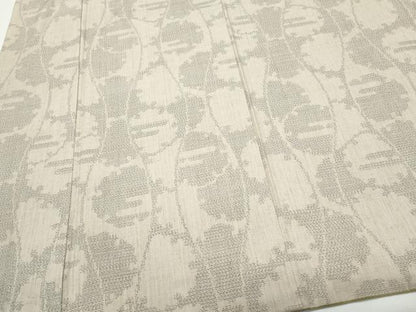 平和屋着物●結城紬　100亀甲　雪輪吉祥文　正絹　逸品　CAAR8351vf