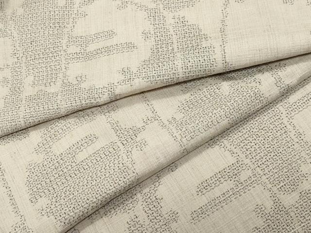 平和屋着物●結城紬　100亀甲　雪輪吉祥文　正絹　逸品　CAAR8351vf